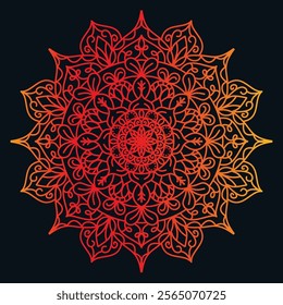 Circular pattern in form of mandala