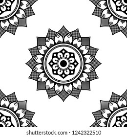 Circular pattern in form of mandala for coloring book, greeting card, phone case print, etc. Anti-stress therapy patterns, coloring for adults. Hand drawn background, vector isolated on white. EPS10 
