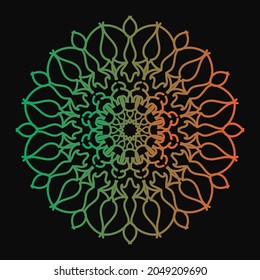 Circular pattern in form of mandala	EPS 10