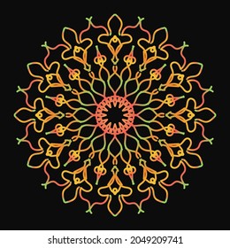 Circular pattern in form of mandala	EPS 10