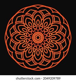 Circular pattern in form of mandala	EPS 10