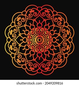 Circular pattern in form of mandala	EPS 10