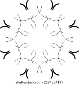 Circular pattern in form of mandala with flower for Henna, Mehndi, tattoo, decoration. Decorative ornament in ethnic oriental style.