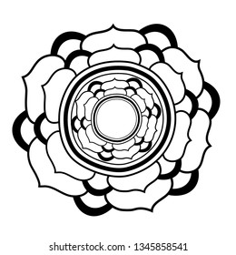 Circular pattern in form of mandala for Henna, Mehndi, tattoo, decoration. Decorative ornament in ethnic oriental style. Coloring book page,hand drawen