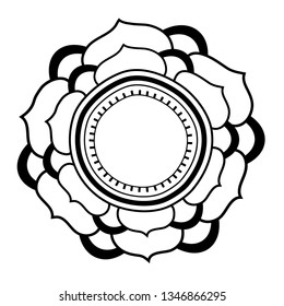 Circular pattern in form of mandala for Henna, Mehndi, tattoo, decoration. Decorative ornament in ethnic oriental style. Coloring book page,hand drawen