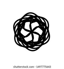 Circular pattern in form of mandala for Henna Mehndi tattoo decoration Decorative ornament in ethnic oriental style Coloring book page logo
