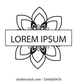 Circular pattern in form of mandala for Henna, Mehndi, tattoo, decoration. Decorative ornament in ethnic oriental style. Coloring book page.
