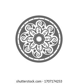 Circular pattern in form of mandala for Henna, Mehndi, tattoo, decoration. Decorative ornament in ethnic oriental style. Coloring book page.