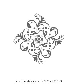 Patrón circular en forma de mandala para Henna, Mehndi, tatuaje, decoración. Decoración de estilo étnico oriental. Página del libro coloreado.