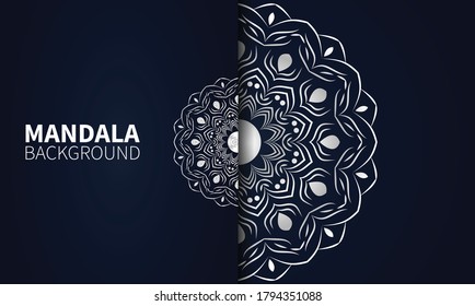 Circular pattern in form of mandala for Henna, Mehndi, tattoo, decoration. Decorative ornament in ethnic oriental style. Coloring book page.