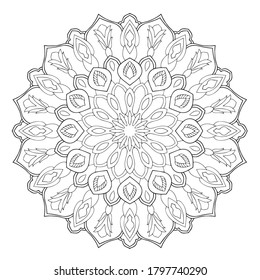 Similar Images, Stock Photos & Vectors of Flower Mandala. Vintage ...