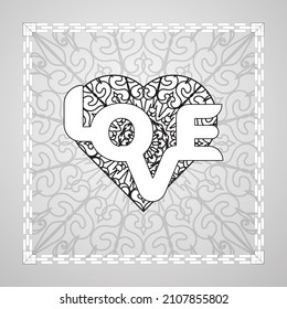 Circular pattern in form of mandala for Henna, Mehndi, tattoo, decoration. Decorative ornament in ethnic oriental style. Coloring book page.