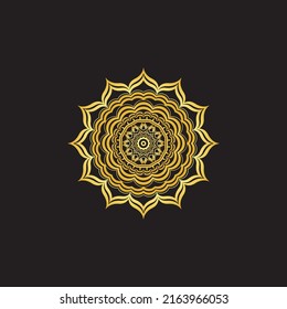 Circular pattern in form of mandala for Henna, Mehndi, tattoo, decoration. Decorative ornament in ethnic oriental style. Coloring book page.