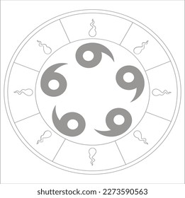 Circular pattern in form of mandala for Henna, Mehndi, tattoo, decoration. Decorative ornament in ethnic oriental style. Coloring book page.