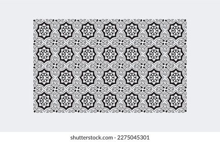 Circular pattern in form of mandala for Henna, tattoo, decoration. Decorative, Modern.