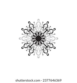 Circular pattern in form of mandala for Henna, Mehndi, tattoo, decoration. Decorative ornament in ethnic oriental style,Flower Mandalas. Vintage decorative elements. Oriental pattern, vector,