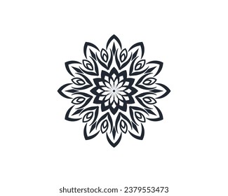 Circular pattern in form of mandala for Henna, Mehndi, tattoo, decoration, Decorative ornament in ethnic oriental style. Coloring book page, Lineal Creative luxury mandala background vector.