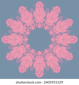Circular pattern in form of mandala for Henna, Mehndi, tattoo, decoration. Decorative ornament in ethnic oriental style. Coloring book page.