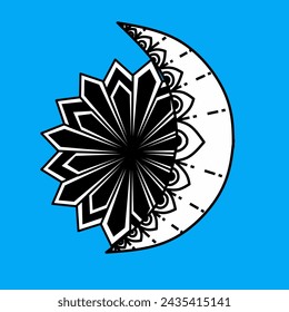 Circular pattern in form of mandala for Henna, Mehndi, tattoo, decoration. Decorative ornament in ethnic oriental style. Coloring book page.