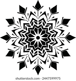 Circular pattern in form of mandala for Henna, Mehndi, tattoo, decoration. Decorative ornament in ethnic oriental style. Coloring book page.
