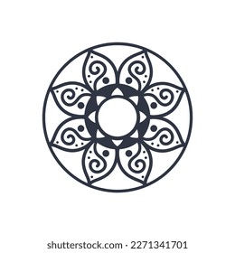 Circular pattern in form of mandala. Oriental pattern, vector illustration. Islam, Arabic, Indian, turkish, pakistan, chinese, ottoman motifs