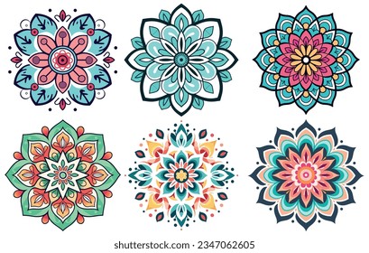 Circular pattern in form of mandala, Vector hand drawn mandala
