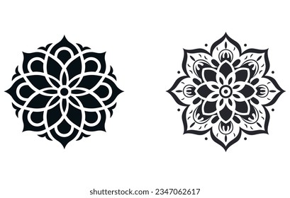 Circular pattern in form of mandala, Vector hand drawn mandala
