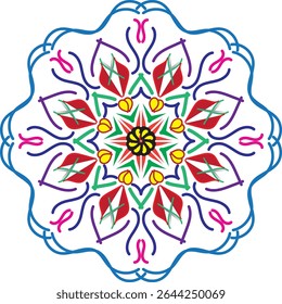Circular pattern in the form of a mandala for your business