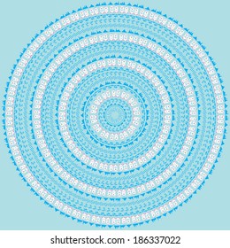 circular pattern with funny polar bears