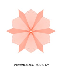 Circular pattern with guilloche color