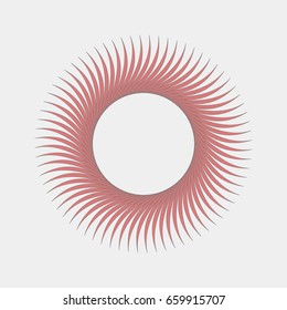 Circular pattern with guilloche for currency, certificate or diplomas