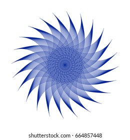 Circular pattern with guilloche for currency, certificate or diplomas