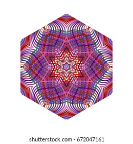Circular pattern with guilloche for currency, certificate or diplomas