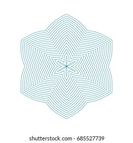 Circular pattern with guilloche for currency, certificate or diplomas