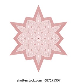Circular pattern with guilloche for currency, certificate or diplomas