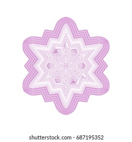 Circular pattern with guilloche for currency, certificate or diplomas