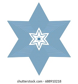 Circular pattern with guilloche for currency, certificate or diplomas