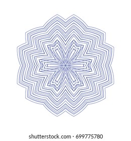 Circular pattern with guilloche for currency, certificate or diplomas