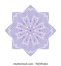 Circular pattern with guilloche for currency, certificate or diplomas