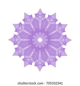 Circular pattern with guilloche for currency, certificate or diplomas