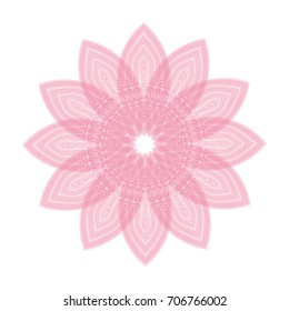 Circular pattern with guilloche for currency, certificate or diplomas