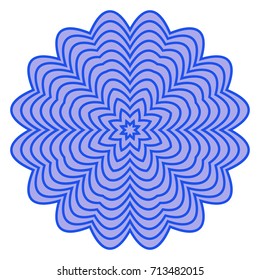 Circular pattern with guilloche for currency, certificate or diplomas