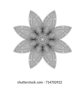 Circular pattern with guilloche for currency, certificate or diplomas