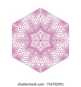 Circular pattern with guilloche for currency, certificate or diplomas