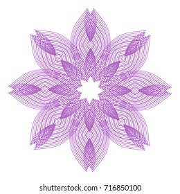 Circular pattern with guilloche for currency, certificate or diplomas