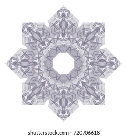 Circular pattern with guilloche for currency, certificate or diplomas