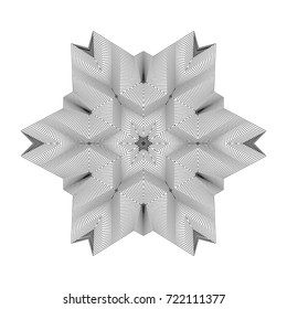 Circular pattern with guilloche for currency, certificate or diplomas