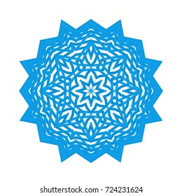 Circular pattern with guilloche for currency, certificate or diplomas