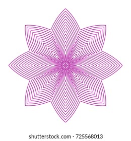 Circular pattern with guilloche for currency, certificate or diplomas
