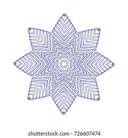 Circular pattern with guilloche for currency, certificate or diplomas
